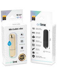 ONLINE MINI BALA VIBRADORA DORADA