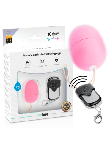 ONLINE HUEVO VIBRADOR CONTROL REMOTO S ROSA