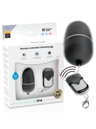 ONLINE HUEVO VIBRADOR CONTROL REMOTO M NEGRO