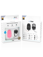 ONLINE HUEVO VIBRADOR CONTROL REMOTO M ROSA