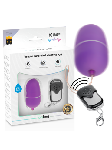ONLINE HUEVO VIBRADOR CONTROL REMOTO M LILA