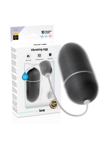 ONLINE HUEVO VIBRADOR WATERPROOF NEGRO