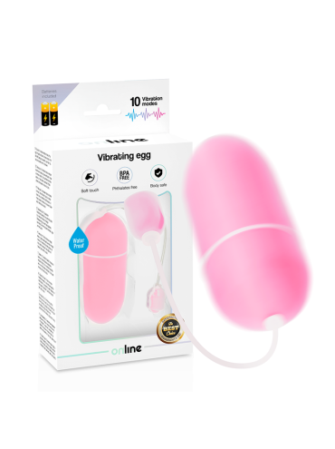 ONLINE HUEVO VIBRADOR WATERPROOF ROSA