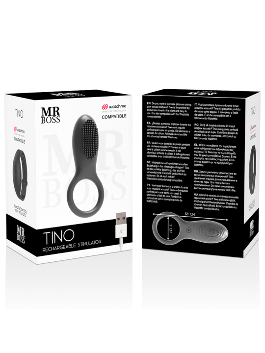 MR BOSS TINO ANILLO ESTIMULADOR COMPATIBLE CON WATCHME WIRELESS TECHNOLOGY
