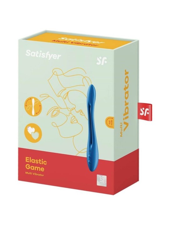 SATISFYER ELASTIC GAME MULTI VIBRADOR AZUL