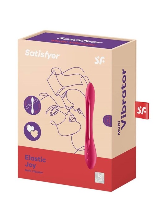 SATISFYER ELASTIC JOY MULTI VIBRADOR ROJO