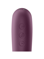 SATISFYER DUAL KISS ESTIMULADOR CLITORIS PURPURA