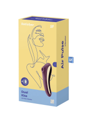 SATISFYER DUAL KISS ESTIMULADOR CLITORIS PURPURA