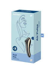 SATISFYER DUAL KISS ESTIMULADOR CLITORIS NEGRO