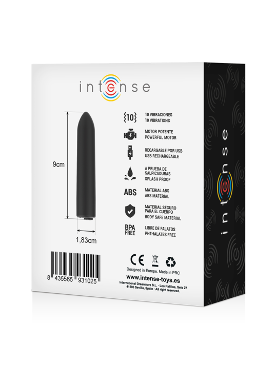 INTENSE BALA VIBRADORA 10 MODOS VIBRACION