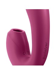 SATISFYER SUNRAY ESTIMULADOR Y VIBRADOR APP ROJO