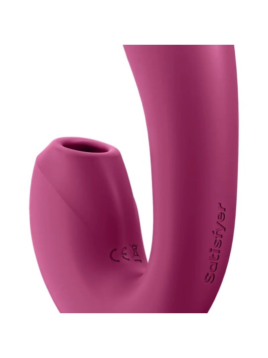 SATISFYER SUNRAY ESTIMULADOR Y VIBRADOR APP ROJO