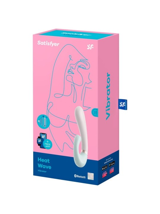 SATISFYER HEAT WAVE VIBRADOR APP BLANCO