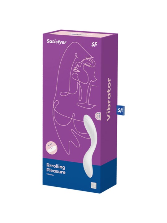 SATISFYER RRROLLING PLEASURE VIBRADOR PUNTO G BLANCO