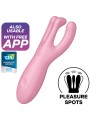 SATISFYER THREESOME 4 VIBRADOR APP ROSA
