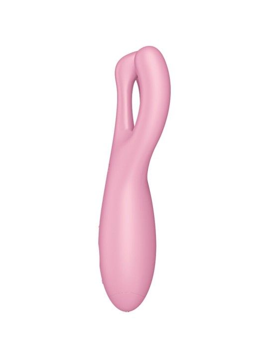 SATISFYER THREESOME 4 VIBRADOR APP ROSA