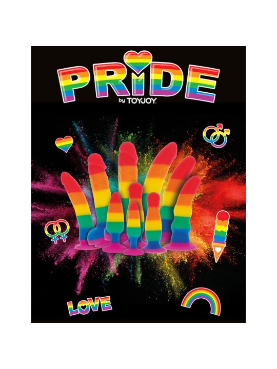 PRIDE DILDO BANDERA LGBT 15 CM