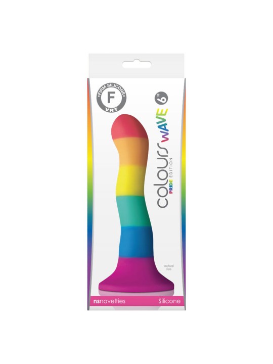 PRIDE DILDO WAVE BANDERA LGBT 17 CM