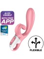 SATISFYER HUG ME VIBRADOR RABBIT APP AZUL