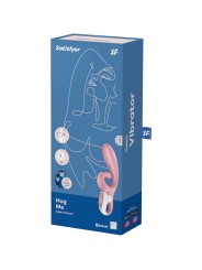 SATISFYER HUG ME VIBRADOR RABBIT APP AZUL