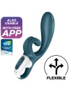 SATISFYER HUG ME VIBRADOR RABBIT APP AZUL