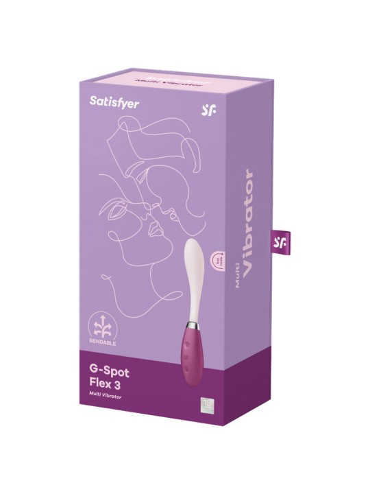SATISFYER G SPOT FLEX 3 MULTI VIBRADOR GRIS