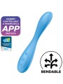 SATISFYER G SPOT FLEX 4 MULTI VIBRADOR APP AZUL