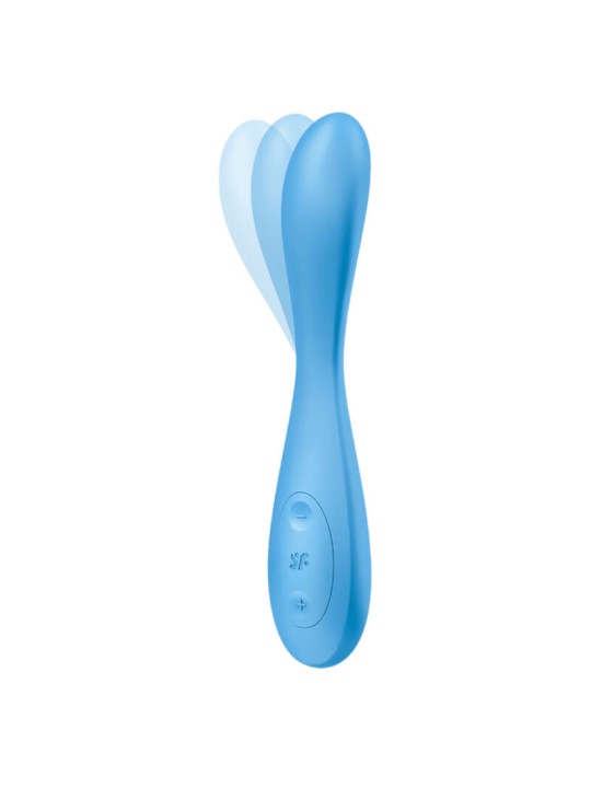 SATISFYER G SPOT FLEX 4 MULTI VIBRADOR APP AZUL