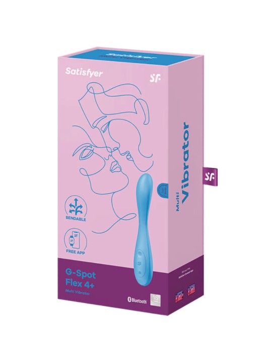 SATISFYER G SPOT FLEX 4 MULTI VIBRADOR APP AZUL