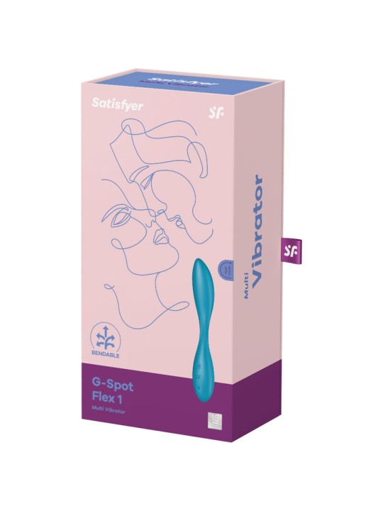 SATISFYER G SPOT FLEX 1 MULTI VIBRADOR AZUL