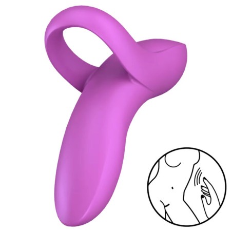 SATISFYER BOLD LOVER DEDAL VIBRADOR BLANCO
