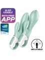 SATISFYER AIR PUMP BUNNY 5 VIBRADOR RABBIT INFLABLE APP VERDE