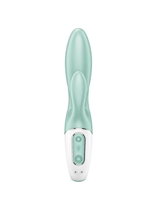 SATISFYER AIR PUMP BUNNY 5 VIBRADOR RABBIT INFLABLE APP VERDE