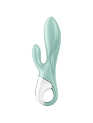 SATISFYER AIR PUMP BUNNY 5 VIBRADOR RABBIT INFLABLE APP VERDE