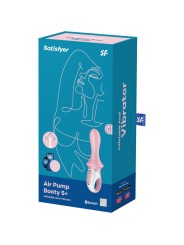 SATISFYER AIR PUMP BOOTY 5 VIBRADOR ANAL INFLABLE ROSA