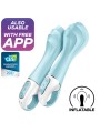 SATISFYER AIR PUMP VIBRATOR 5 VIBRADOR PUNTO G INFLABLE APP AZUL