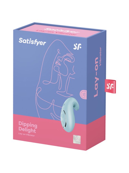 SATISFYER DIPPING DELIGHT VIBRADOR LAY ON AZUL