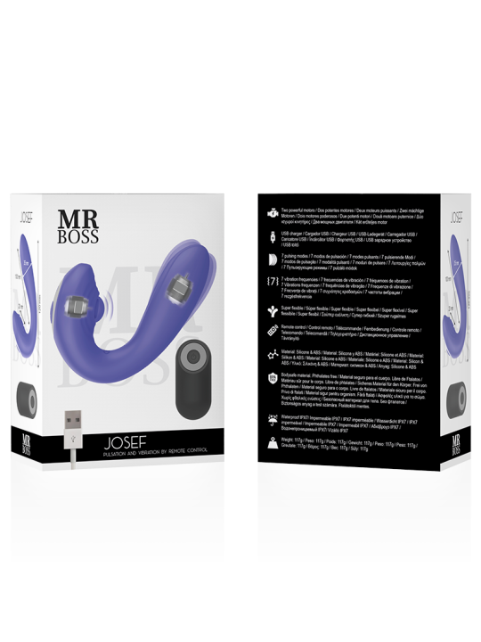 MR BOSS JOSEF PULSATION VIBRATION CONTROL REMOTO PARA PAREJAS