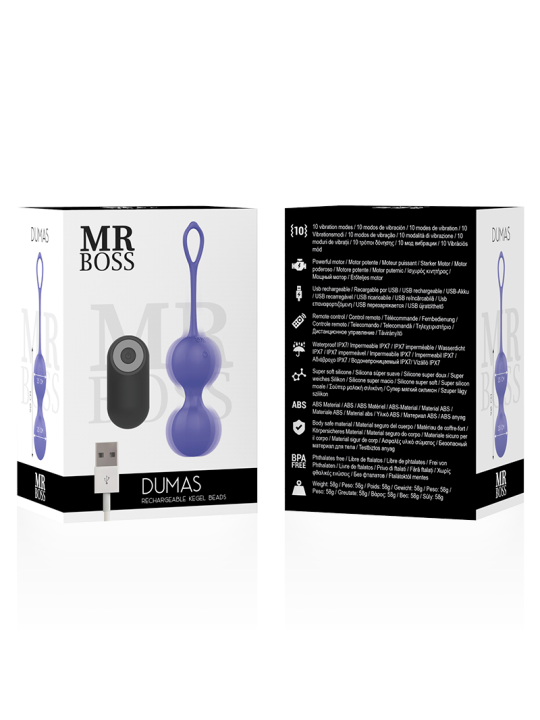 MR BOSS DUMAS KEGEL BOLAS VIBRADORAS CONTROL REMOTO