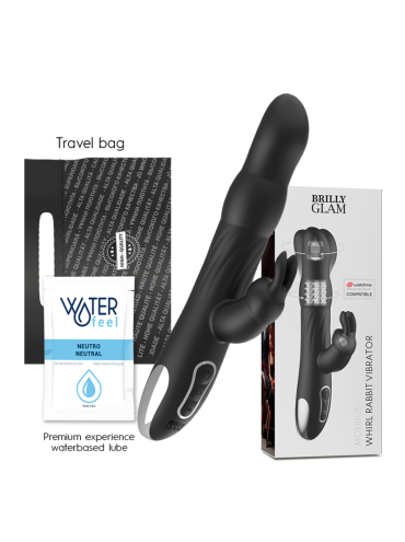BRILLY GLAM MOEBIUS RABBIT VIBRATOR ROTATOR COMPATIBLE CON WATCHME WIRELESS TECHNOLOGY
