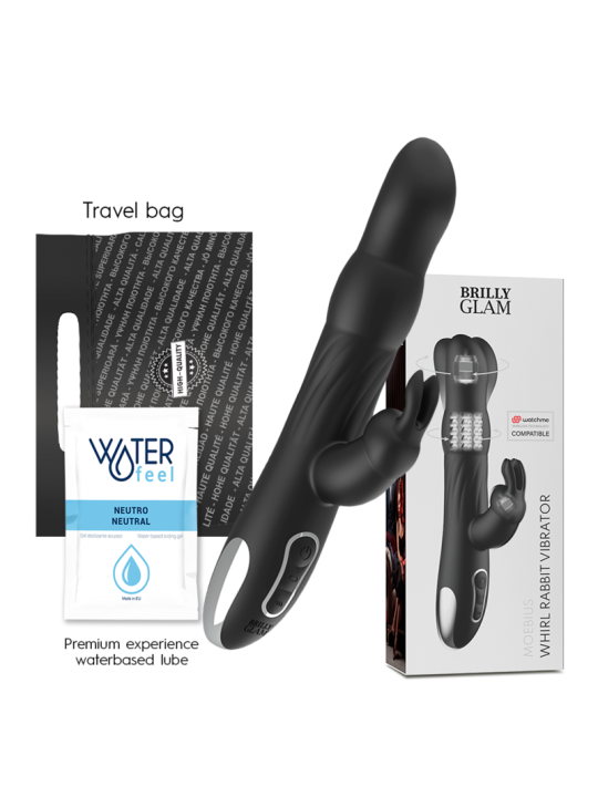 BRILLY GLAM MOEBIUS RABBIT VIBRATOR ROTATOR COMPATIBLE CON WATCHME WIRELESS TECHNOLOGY