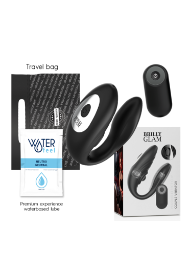 BRILLY GLAM COUPLE PULSING VIBRATING CONTROL REMOTO
