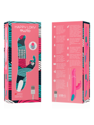 HAPPY LOKY PLUTO RABBIT VIBRATOR ROTATOR COMPATIBLE CON WATCHME WIRELESS TECHNOLOGY