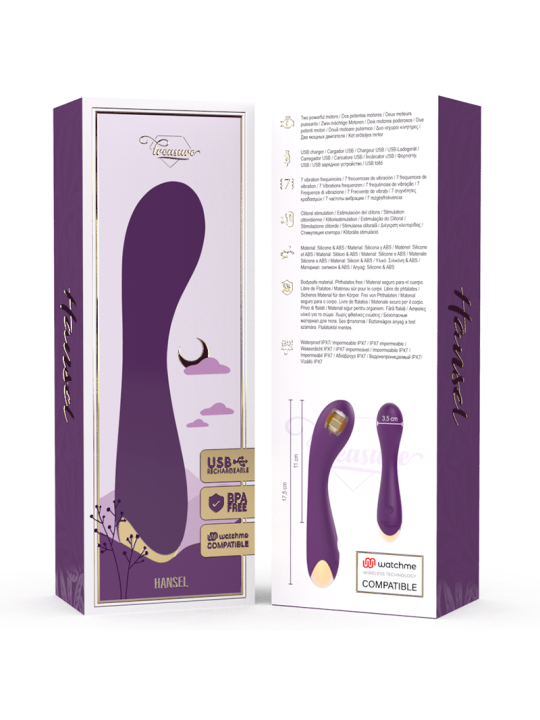 TREASURE HANSEL G SPOT VIBRATOR COMPATIBLE CON WATCHME WIRELESS TECHNOLOGY