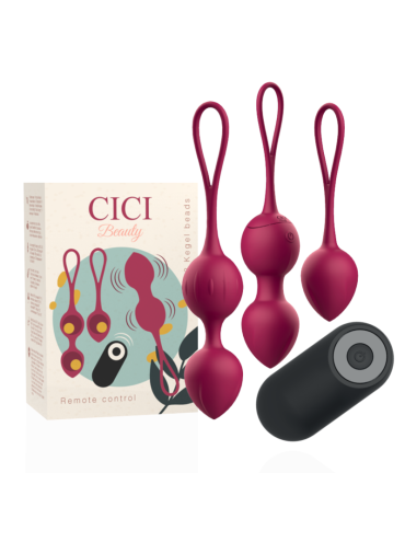 CICI BEAUTY PREMIUM SILICONE 3 VIBRATING KEGEL BEADS REMOTE CONTROL