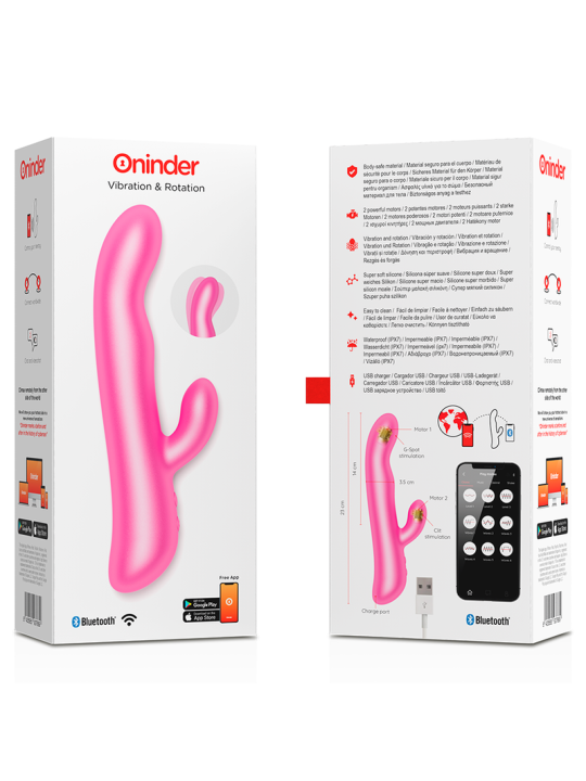 ONINDER OSLO VIBRACION Y ROTACION ROSA APP GRATUITA