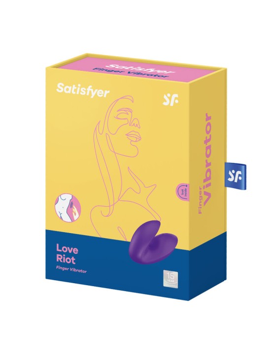 SATISFYER LOVE RIOT VIBRADOR DEDAL MORADO