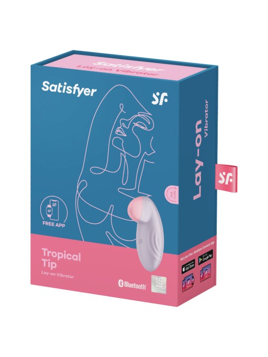 SATISFYER TROPICAL TIP VIBRADOR LAY ON AZUL