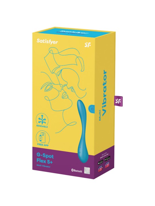 SATISFYER G SPOT FLEX 5 MULTI VIBRADOR AZUL