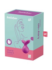 SATISFYER VIVA LA VULVA 3 VIBRADOR LAY ON VERDE